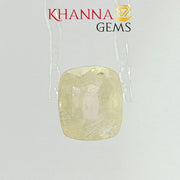 9.97/CT Natural Yellow Sapphire with Govt Lab Certificate-100515